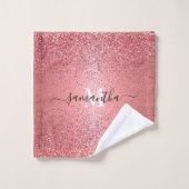 Parties scintillant rose Gold Foil (Gant de toilette)