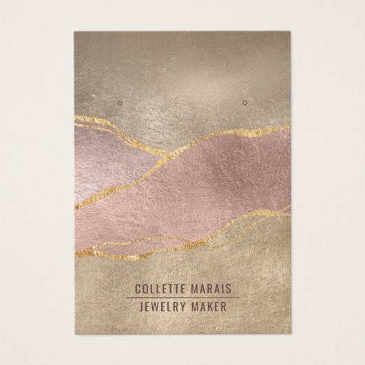 Parties scintillant rose Gold Foil Écran de bijout (Devant)