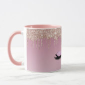 Parties scintillant rose goutte de café Mug - Étin (Gauche)