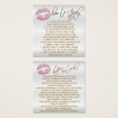 Parties scintillant rose lèvres sur blanc - Commen (Devant & derrière)