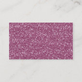 Parties scintillant rose Look Carte de visite pers (Dos)