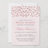 Parties scintillant rose Look Confetti Invitation  (Devant)