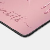 Parties scintillant rose monogramme (Coin)