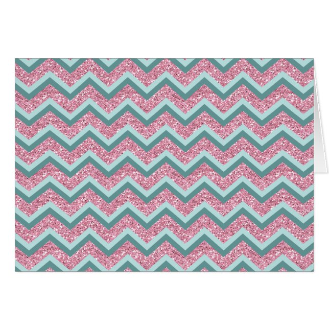 Parties scintillant rose Motif ZigZag (Devant horizontal)