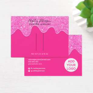 Parties scintillant rose néon goutte barrette