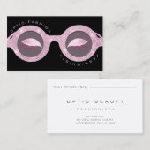 Parties scintillant Rose optique de la carte de re (Devant / Derrière)