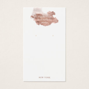 Parties scintillant rose or Bijoux d'oreille Carte