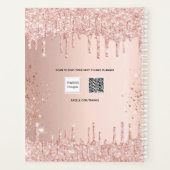 parties scintillant rose or blush drips nom 2023 (Dos)