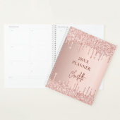 parties scintillant rose or blush drips nom 2023 (Devant avec enveloppe)