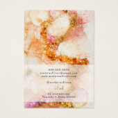 parties scintillant rose or collier d'aquarelle ca (Dos)