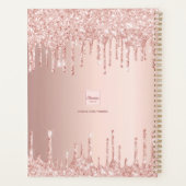 parties scintillant rose or gouttes de glam monogr (Dos)