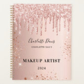 parties scintillant rose or gouttes rose nom signa (Devant)