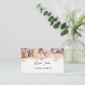 Parties scintillant rose or orange Carte de visite (Debout devant)