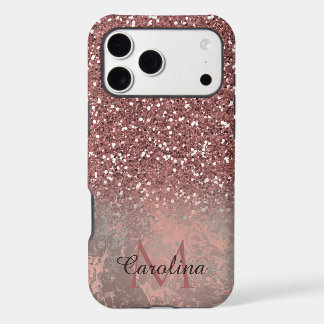 Parties scintillant rose or rose, Marbre gris, Per