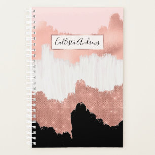 Parties scintillant rose or Rose moderne fille bro