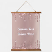 Parties scintillant rose or suspendu tapisserie et (Recto)