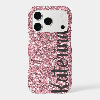 Parties scintillant rose personnalisée avec votre 