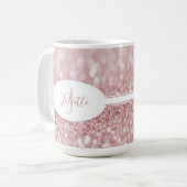 Parties scintillant rose Personnaliser la Mug de c (Devant gauche)