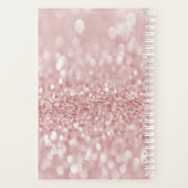 Parties scintillant rose Personnaliser le planific (Dos)