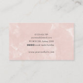 Parties scintillant rose poussiéreux et carte de v (Dos)