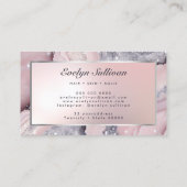 Parties scintillant rose rêve carte de visite en m (Dos)