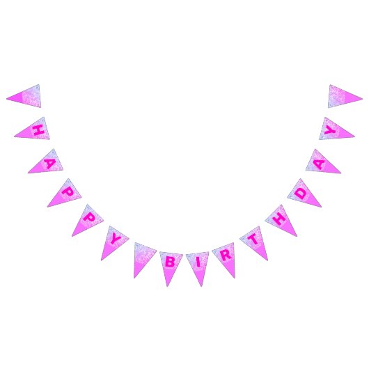 Parties scintillant rose, rose drapeaux d'annivers (Tout)
