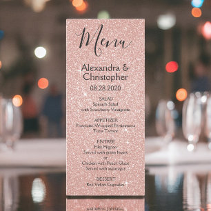 Parties scintillant Rose Rose Gold et menu Mariage