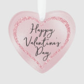 Parties scintillant rose Script romantique Saint V (devant)