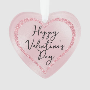 Parties scintillant rose Script romantique Saint V