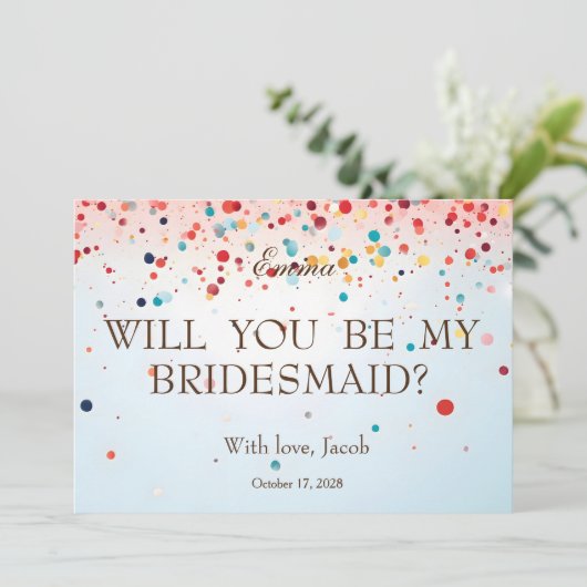 Parties scintillant Rose Serez-Vous Mon Invitation (Debout devant)