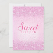 Parties scintillant rose, Sweet 16 Invitations (Dos)