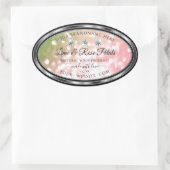 Parties scintillant rose verte Produit Étiquettes  (Sac)