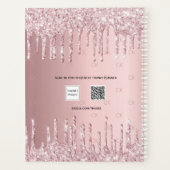 Parties scintillant rose vierge gouttes monogramme (Dos)