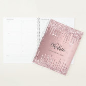 Parties scintillant rose vierge gouttes monogramme (Devant avec enveloppe)
