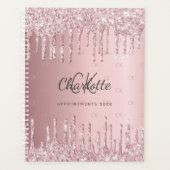 Parties scintillant rose vierge gouttes monogramme (Devant)