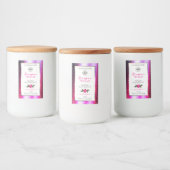 Parties scintillant rose violet Étiquettes de prod (Bouteilles)