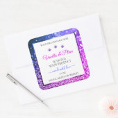 Parties scintillant rose violet produit Étiquettes (Enveloppe)