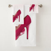 Parties scintillant roses modernes et talons hauts (En situation)