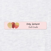 Parties scintillant rouge fer ballons Étiquettes (Design 1)