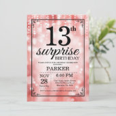 Parties scintillant rouge Invitation surprise 13e  (Debout devant)