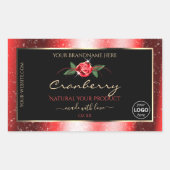 Parties scintillant rouge Noir Produit Étiquettes  (Devant)