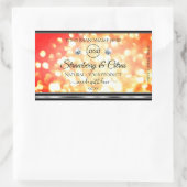 Parties scintillant Rouge Or moderne Étiquette Bij (Sac)