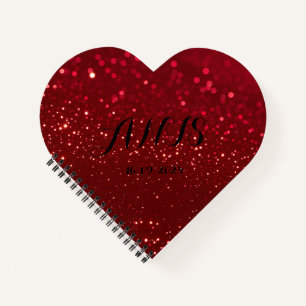 parties scintillant rouge texture design Carnet sp