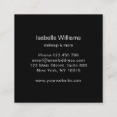 Parties scintillant Salon Carte de visite (Dos)