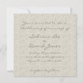 Parties scintillant Sandy Beach Wedding Invitation (Dos)