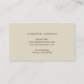 parties scintillant sepia carte de visite (Dos)