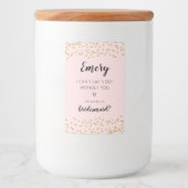 Parties scintillant serez-vous mon étiquette autoc (Devant)