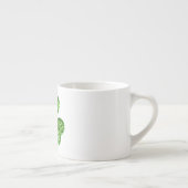 Parties scintillant Shamrock Et Fleur Espresso Mug (Droite)