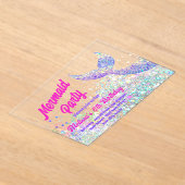 Parties scintillant sirène Anniversaire Invitation (Poser)