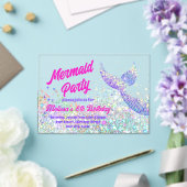 Parties scintillant sirène Anniversaire Invitation (Insitu (Mariage))